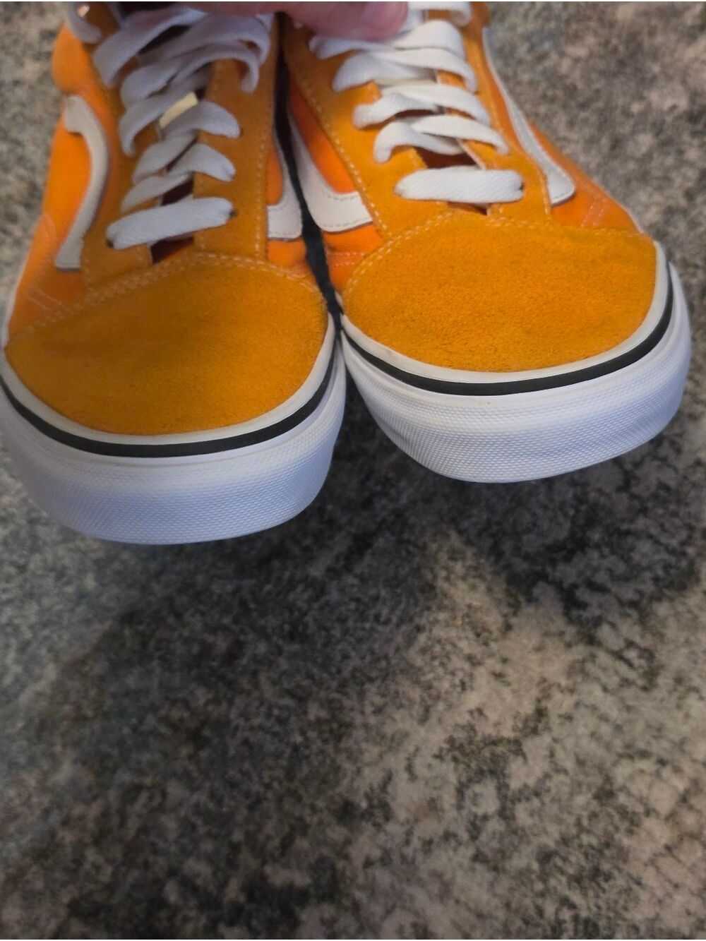 Vans Old Skool Tangerine Orange Low Top Sneakers 7W 5.5M - Picture 5 of 7